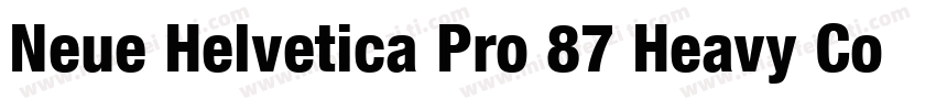 Neue Helvetica Pro 87 Heavy Condens字体转换
